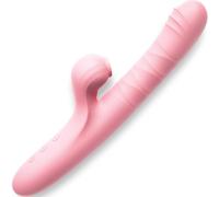 Magic rabbit vibromasseur femme clitoridien puissant 24cm silicone rose W122