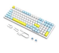 MAGIC-REFINER K3MAX Clavier Mecanique Gamer, Apex Pro TKL Clavier Gaming Filaire, 18 RVB Rétroéclairé, Anti-ghosting Hot Swapable 100 Touches, Mousse EVA, pour Win/Mac(US QWERTY, Interrupteur Bleu)
