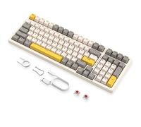 MAGIC-REFINER K3MAX Clavier Mecanique Gamer, Apex Pro TKL Clavier Gaming Filaire, 18 RVB Rétroéclairé, Anti-ghosting Hot Swapable 100 Touches, Mousse EVA, pour Win/Mac(US QWERTY, Interrupteur Rouges)