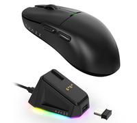 MAGIC-REFINER X AJAZZ AJ159P Souris De Jeu Sans Fil Avec Dock De Charge Magnétique RVB, Souris De Jeu Pour PC Filaires 2.4G/USB-C, Capteur PAW3395, 6 DPI Réglable Jusqu'à 26000 pour PC/Mac-Noir