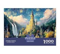 Magic Ring Saga Minas Tirith City 1000 Pcs Carton Extra-épais Coffret De Puzzles Starry-Night Style Castle Stimulant Et Éducatif Jeu Créatif Puzzles pour Adultes Et Enfants 70x50cm/1000pcs