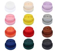 Magic Ruban Auto-Agrippant 20mm Largeur Ruban Auto-Agrippant Solide 24 m Bande Scratch Auto-Agrippant à Coudre Pour Bricolage Couture, Vêtements, Chaussures, Rideaux(12 Couleurs)