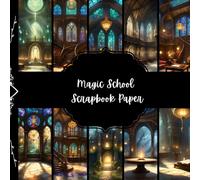 Magic School Scrapbook Paper, Wizard School Junk Journal Paper, Halloween Decorative Paper, DIY Projects, Origami, Collage Sheets, Decoupage Paper, 8,5" by 8,5" inches, 10 Designs, Double Sided
