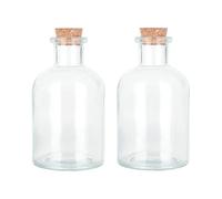 Magic Season Bouteilles Décoratives en Verre - Bouteilles Rondes de 150 ml (2 pièces)