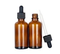 Magic Season Flacons D'huiles Essentielles (Ambré / 50 ml avec Compte-gouttes / 2 Pièces)