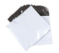 MAGIC SELECT 100 Enveloppes Plastiques 20x35 cm. Sacs d’Envoi Blanches Opaques Autocollantes, Emballage Imperméable et Résistant pour Vêtements, Livres, Chaussures et Colis