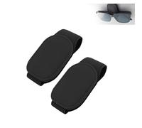 MAGIC SELECT 2x Porte-lunettes pour Voitures. Porte-lunettes de Voiture Universel,. Clip de Lunettes pour Visière de Voiture, Cartes. Assistance pour les Accessoires du Véhicule.Noir