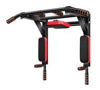 MAGIC SELECT Barre de Traction Murale 2 en 1 avec Station à Dips | Charge Jusqu’à 200 kg, Hauteur Réglable, Multi-Prises et 3 Crochets