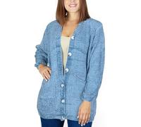 MAGIC SELECT Cardigan pour Femmes avec Fermeture à Boutons et Col Rond. Cardigan à Manches Longues. Taille XL