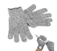 MAGIC SELECT Gants Anti Coupure Protection de Sécurité Niveau 5. Gants de Travail pour Cuisine Bricolage Jardinage. Résistants Aux Coupures Pour Protection des Mains. (L - 24 cm)