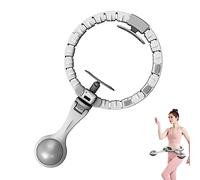 MAGIC SELECT Hula Hoop Intelligent avec Compteur. Silent Cerceau Fitness avec Poids 450 g, Massage Rotatif à 360°. Hula Hoop Réglable avec 20 Nœuds pour Une Tour de Taille de 50 à 100 cm.