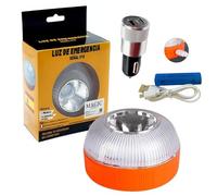 MAGIC SELECT Lumière d'urgence V16 pour Signalisation Routière de Voitures et Motos. Flash Jaune avec Éclairage Automatique, Base Magnétique et Batterie Rechargeable. Sans géolocalisation GPS