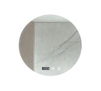 MAGIC SELECT Miroir Salle de Bain avec Éclairage LED. Miroir Mural Rond avec Anti-Buée, 3 Couleurs Réglables et Dimmable, avec Horloge et Température. Idéal pour la Salle de Bain ou Coiffeuse. (50cm)