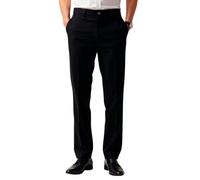 MAGIC SELECT Pantalon de Robe Homme Élégant. Pantalon de Costume, Coupe Droite avec Plis et Poches à Utiliser au Bureau, au Travail, au Serveur, au Commis de Magasin. (80% coton-20% Polyester)