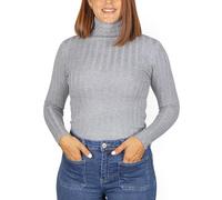MAGIC SELECT Pull en Tricot Fin à Col Haut pour Femmes. Pull Décontracté à Manches Longues pour l'hiver et l'Automne. Taille L