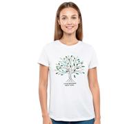 MAGIC SELECT T-Shirt Casual pour Femme. T-Shirt Basique en Coton à Manches Courtes, Coupe Standard. T-Shirt Col Rond pour Femme. Taille 2XL