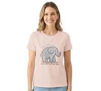 MAGIC SELECT T-Shirt Casual pour Femme. T-Shirt Basique en Coton à Manches Courtes, Coupe Standard. T-Shirt Col Rond pour Femme.