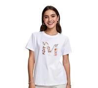 MAGIC SELECT T-Shirt Casual pour Femme. T-Shirt Basique en Coton à Manches Courtes, Coupe Standard. T-Shirt Col Rond pour Femme.