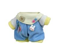 MAGIC SELECT Vêtements de Poupée pour Peluche 17cm. Ensemble de Vêtements et Accessoires, Salopette Bleue et Un Bandana Jaune (Peluche Non Incluse).