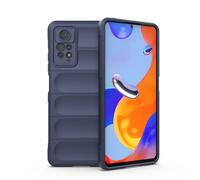 Magic Shield Case Housse pour Xiaomi Redmi Note 11 Pro Housse flexible blindée bleu foncé Housse pour téléphone portable