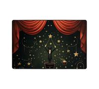 Magic Show Tapis moderne en peluche courte ultra doux lavable et antidérapant pour salon, chambre à coucher, bureau, dortoir, décoration d'intérieur - 183 x 122 cm