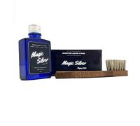 Magic Silver Kit argenture à froid + Brosse application de l'argenture - argenter vos métaux - brosse nettoyage argenterie - coffret pour argenter vos métaux
