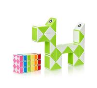 Magic Snake Cube | Jouet de Poche pour Les Enfants de 4 à 8 Ans | Cadeau Anniversaire Enfants invites | Cadeau pour élèves - 24 Blocs | 2,3 mm x 1,8 mm | Vert