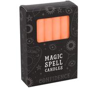 Magic Spell-Lot De 12 Bougies-Orange 10,3 X 7,3 X 2,5 Cm