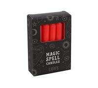 Magic Spell - Love Lot de 12 bougies rouges de 10cm