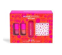 Magic Studio Kit de Manucure pour Filles - 2 Vernis 4 ml, Lime, Autocollants - Idéal Cadeau