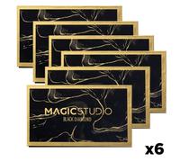 Magic studio Pack 6 Palettes 18 fards à paupières Black Diamond