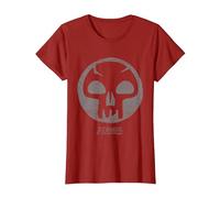 Magic: The Gathering Black Mana T-Shirt, Femme, Canneberge, XS