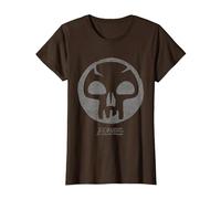 Magic: The Gathering Black Mana T-Shirt, Femme, Marron, 3XL