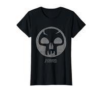 Magic: The Gathering Black Mana T-Shirt, Femme, Noir, M