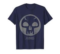 Magic: The Gathering Black Mana T-Shirt, Homme, Bleu Marine, XL