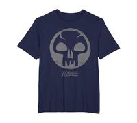 Magic: The Gathering Black Mana T-Shirt, Homme Grandes Tailles, Bleu Marine, 4X Tall