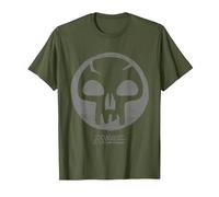 Magic: The Gathering Black Mana T-Shirt, Homme, Olive, L