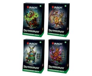 Magic: The Gathering Bloomburrow Commander Deck Bundle - Includes All 4 Decks (Animated Army, Family Matters, Peace Offering, and Squirreled Away)