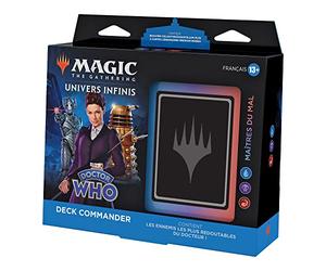 Magic: The Gathering Doctor Who Commander Deck - Masters of Evil (100-Card Deck, 2-Card Collector Booster Sample Pack + Accessories) (en Anglais)