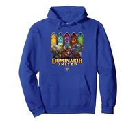 Magic The Gathering Dominaria Stained Glass Sweat à Capuche, Unisexe pour Adultes, Bleu Royal, XXL