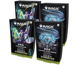 Magic: The Gathering Edge of Eternities Commmander Deck Bundle - 2 of Each Deck (2 World Shaper + 2 Counter Intelligence)