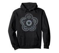 Magic: The Gathering Icon Hieroglyph Sweat à Capuche, Unisexe pour Adultes, Noir, XL