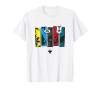 Magic: The Gathering Mana Symbols Big Chest Kanji Panels T-Shirt