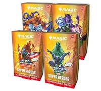 Magic: The Gathering | Marvel Super Heroes Collector's Edition Commander Deck - Comprend les 4 Decks Surge Foil (Avengers Assemble, Wakanda Forever, The Fantastic Four, Doom Prevails)