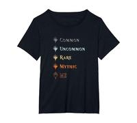 Magic: The Gathering- Mythical Me T-Shirt, Femme Grandes Tailles, Noir, 5X