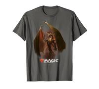 Magic: The Gathering Nicol Bolas The Elder Dragon T-Shirt, Homme, Asphalte, L