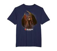 Magic: The Gathering Nicol Bolas The Elder Dragon T-Shirt, Homme Grandes Tailles, Bleu Marine, 2X Tall
