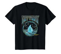 Magic: The Gathering Not Today Blue Mana Artistic Portrait T-Shirt, Enfant, Noir, 2 Ans