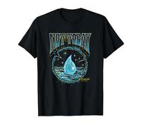 Magic: The Gathering Not Today Blue Mana Artistic Portrait T-Shirt, Homme, Noir, M