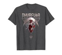 Magic: The Gathering Phyrexia All Will Be One Elesh Norn V2 T-Shirt, Homme, Chiné Foncé, 6XL